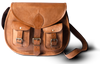 Double Pocket Leather Sling Bag