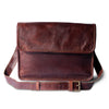 Urbane Leather Messenger Bag- Half Flap