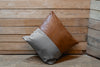 The Grayscale Leather Cushion