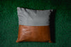 The Grayscale Leather Cushion