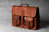 Brown Buck- Handcrafted Leather Messenger Bag