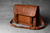 Handcrafted Rugged Vintage Leather Messenger Bag